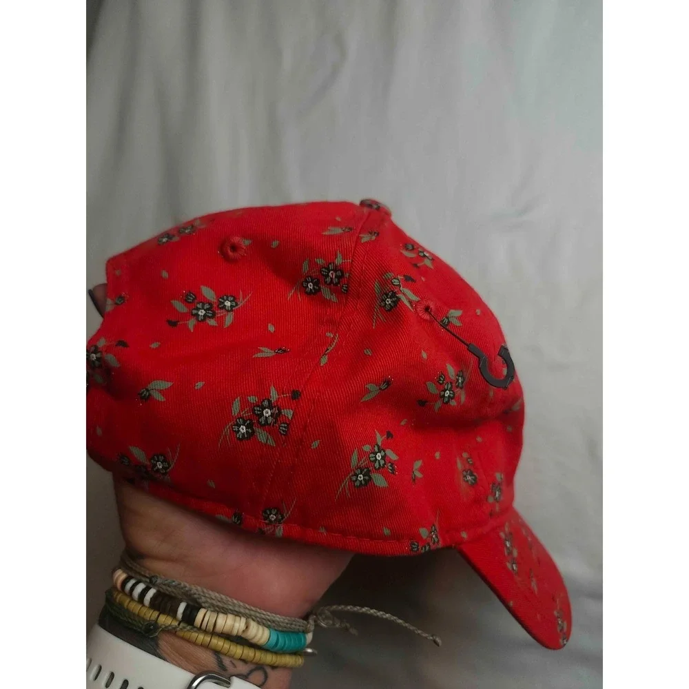 New Era 9TWENTY Atlanta Hawks Baseball Cap Hat Womens OSFM Red Floral NBA NWT
